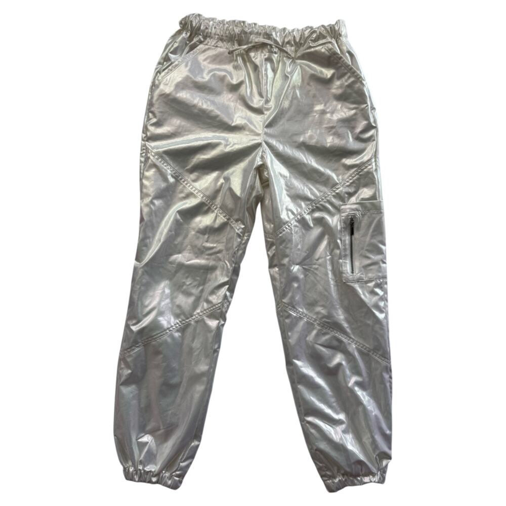 Iridescent Parachute Pants Pearl Rave Festival Y2K Cyber Girl’s XL (Women’s XS) - Picture 16 of 16